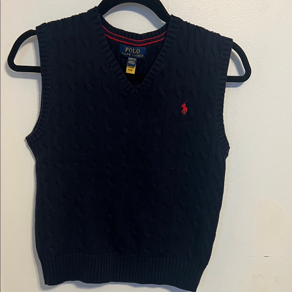 Polo by Ralph Lauren Men's Navy V-Neck Sweater Vest